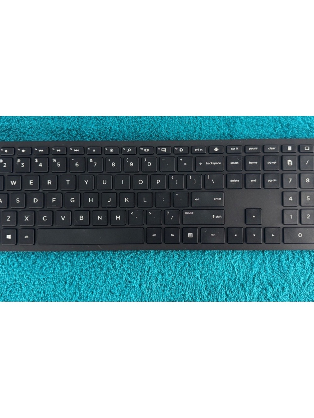 HP Slim Wireless Keyboard Black Full Size *No USB Receiver Included* Ergonomic